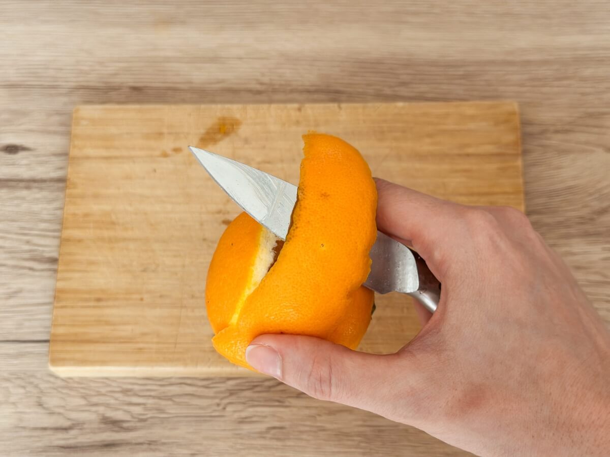 Odrezanie pomarančovej kože.