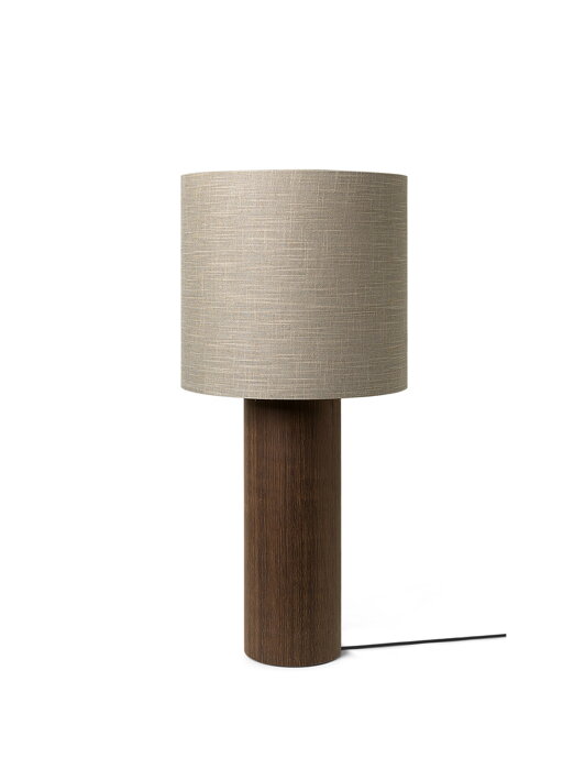 Dizajnové textilné tienidlo na stojanovú lampu v pieskovej farbe