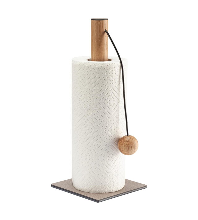 Dizajnový stojan na kuchynské utierky String s recyklovanou kožou