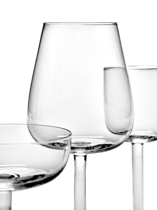 Luxusný oblý pohár na červené víno z odolného tvrdeného skla