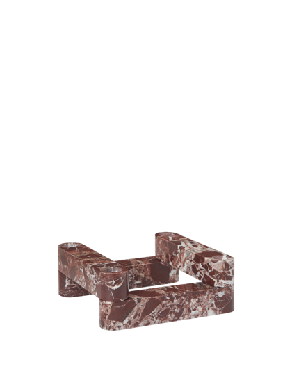 Modulárny svietnik Newel Rosso, set 4 ks  – červený mramor
