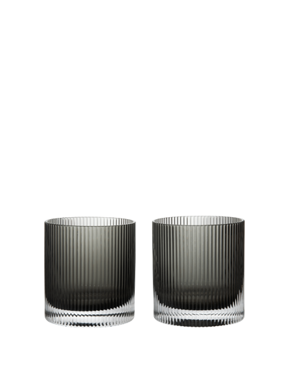 Poháre Ripple Tumbler Smoked Gray, set 2 ks – dymové