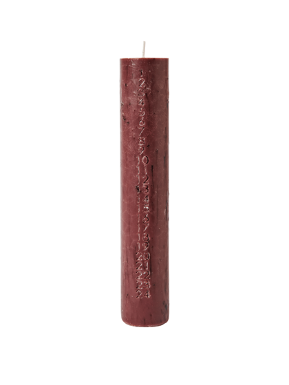 Adventná sviečka Mura Dark Grape –  červená