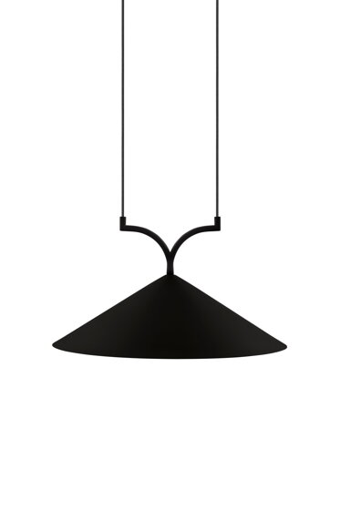 Závesná lampa Curve 50 Black – čierna