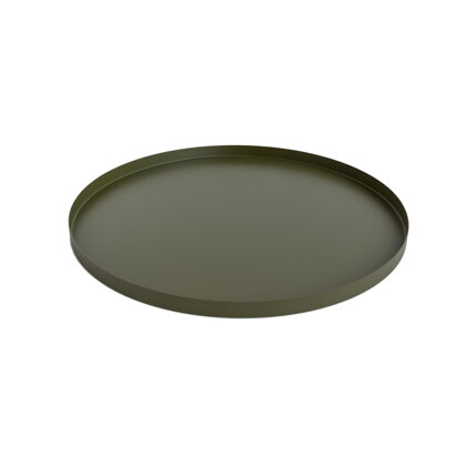 Podnos Tray, okrúhly – olivový