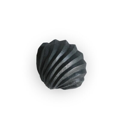 Dizajnová soška The Clam Shell, lastúra – tmavosivá