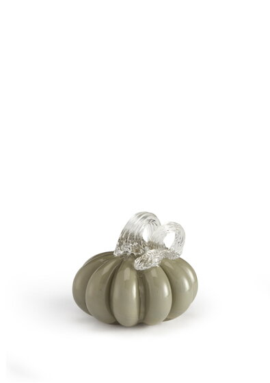 Pumpkin Khaki dekorációs tök, 8 cm – zöld