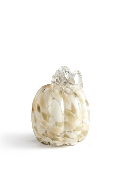 Pumpkin Confetti dekorációs tök, 14 cm – sárga