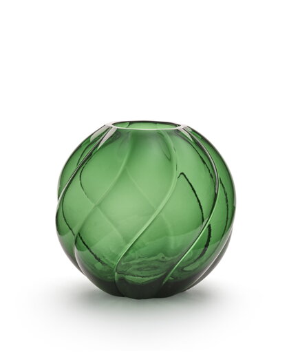 Váza Twist Ball Forest Green – zelená
