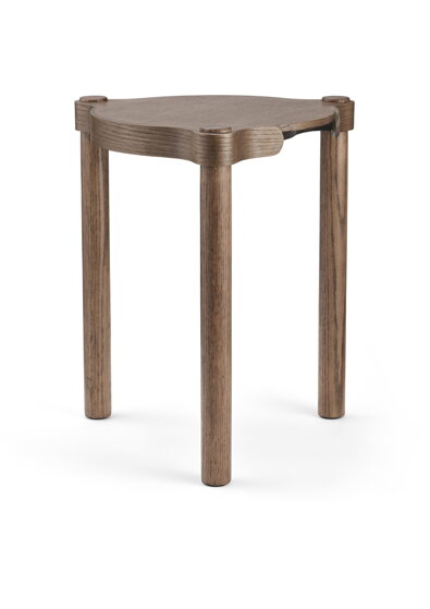 Príručný stolík/stolička Woody Stool – tmavý dub