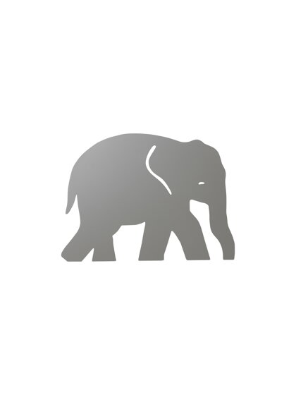Nástenná lampa Elephant – teplá šedá