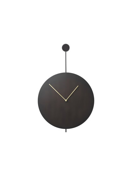 Dizajnové nástenné hodiny Trace – čierne