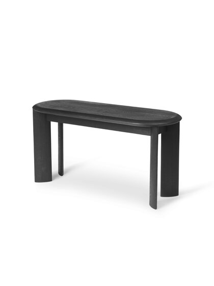 Lavica Bevel Bench – čierny naolejovaný dub
