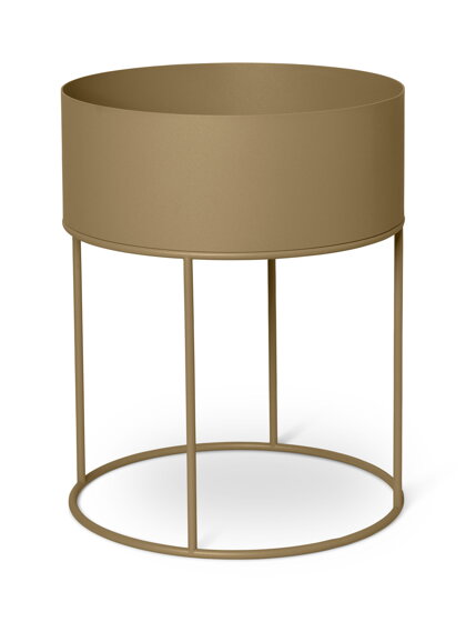 Stojan na kvety Plant Box, okrúhly – olivový