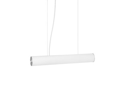 Závesná lampa Vuelta, malá – biela/strieborná
