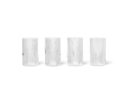 Poháre Ripple Verrines na dezerty a nápoje, set 4 ks – číre
