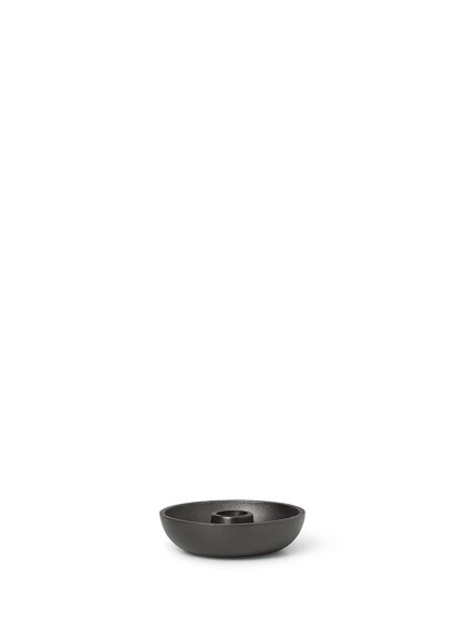Stojan na sviečku Bowl Candle Holder – čiernený hliník