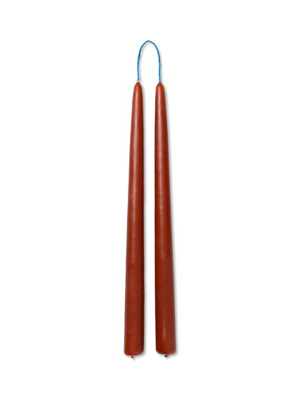 Máčané sviečky Dipped Candles, set 2 ks – červené