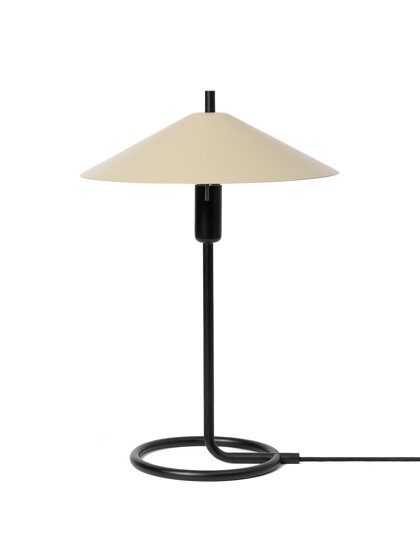 Stolová lampa Filo – čierna/kašmírová