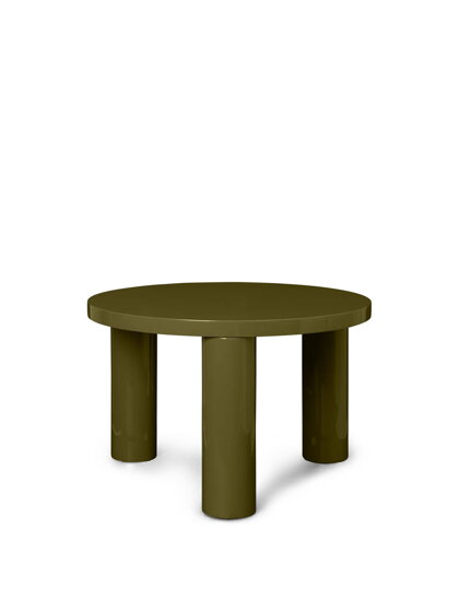 Príručný stolík Post, malý – olivový