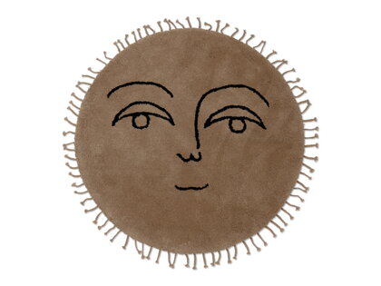 Všívaný koberček Sun, veľký – prírodný