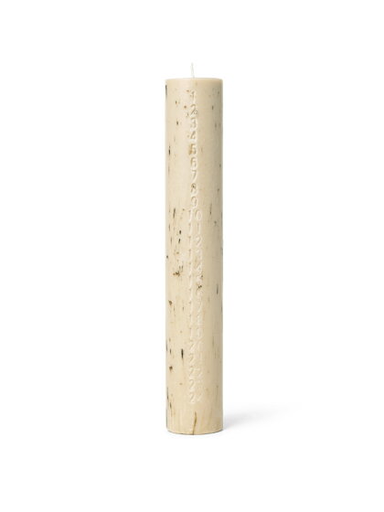 Adventná sviečka Mura Oat  –  béžová