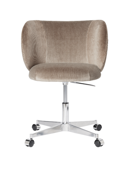 Otočná jedálenská stolička Rico, Devoré Velvet Flint Grey – sivá