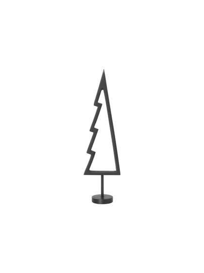 Čierny mosadzný stromček Winterland – silueta