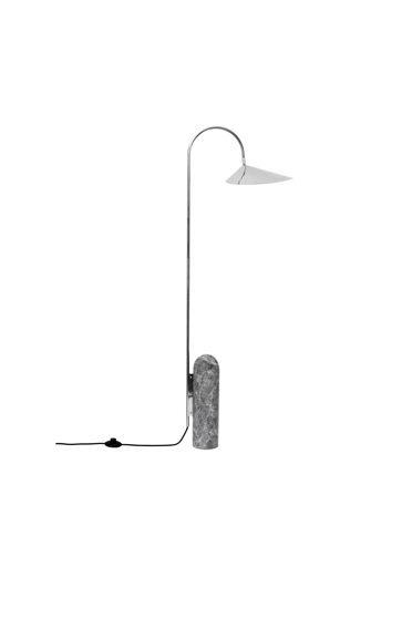 Stojanová lampa Arum – sivá