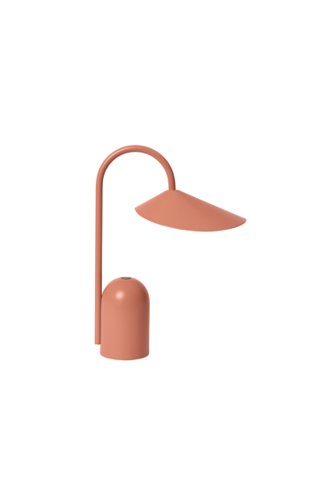 Prenosná lampa Arum – svetlooranžová