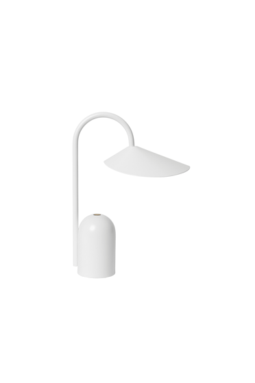 Prenosná lampa Arum – biela