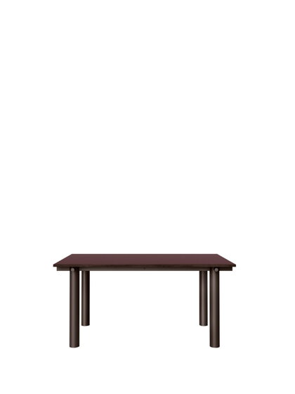 Jedálenský stôl Atura, 160 x 90 cm – tmavohnedý/tmavočervený