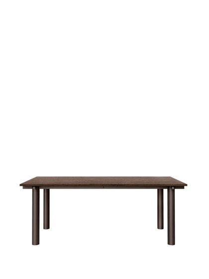 Jedálenský stôl Atura, 200 x 90 cm – tmavohnedý/tmavý morený dub