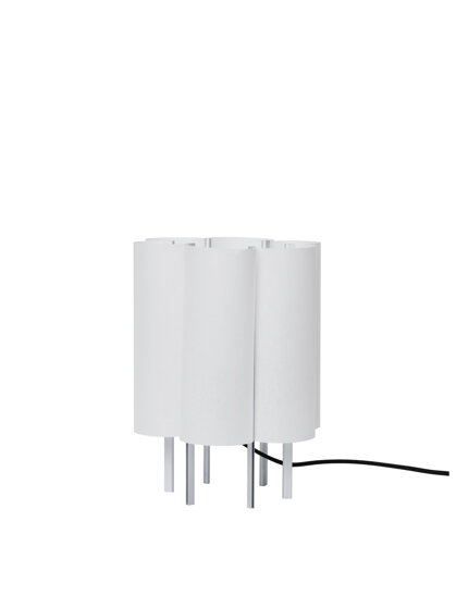 Stolová lampa Boe – strieborná/prírodná