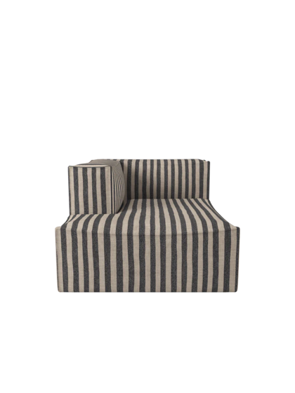 Modul Catena Louisiana Chaise Longue L600, ľavý roh – pieskový/čierny