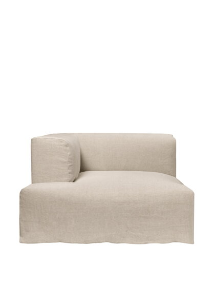 Modul Catena Loose Drape Chaise Longue L600, ľavý roh – prírodný
