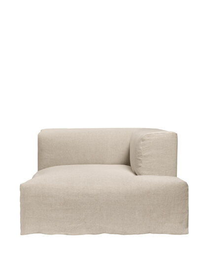Modul Catena Loose Drape Chaise Longue L601, pravý roh – prírodný