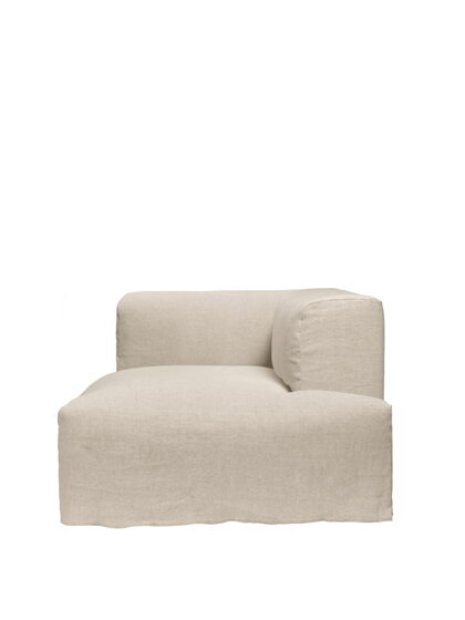 Modul Catena Loose Drape Chaise Longue S601, pravý roh – prírodný