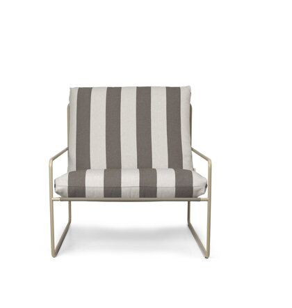 Kreslo Desert Stripe – hnedé/kašmírové