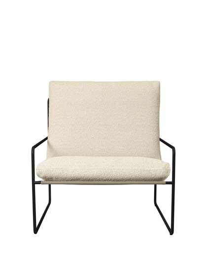 Kreslo Desert Pure Bouclé – off-white/čierne