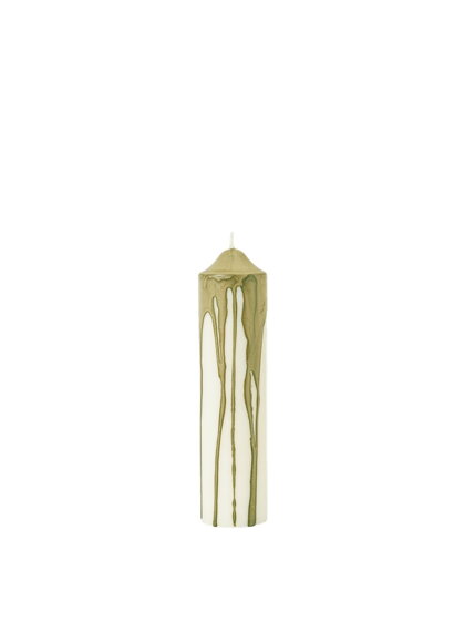 Sviečka Dryp Pillar Candle – olivová