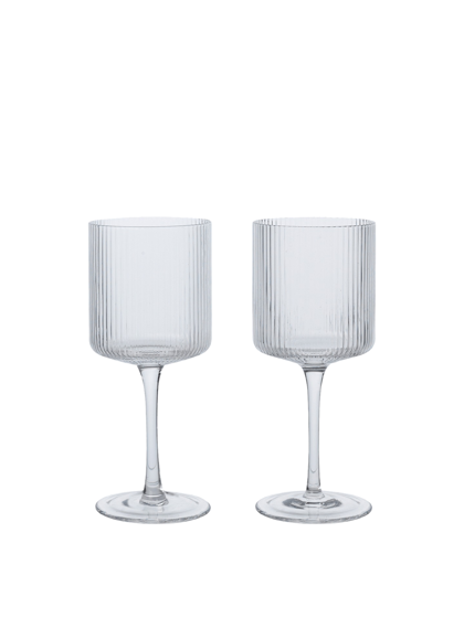 Poháre na biele víno Ripple, set 2 ks – číre