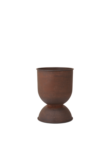 Hourglass virágcserép, kicsi  – rozsda