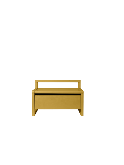 Detská úložná lavica Little Architect – žltá/jaseň
