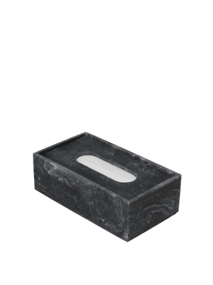 Box na vreckovky Mist Charcoal – čierny