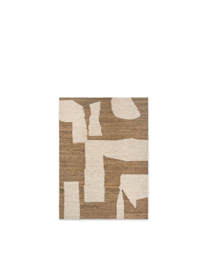 Piece szőnyeg 140 x 200 cm – törtfehér/barna