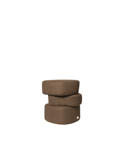 Puf Plyo Staple – tmavohnedý