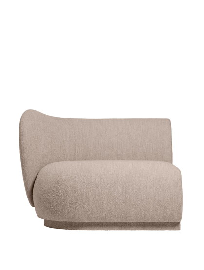 Modul Rico Soft Bouclé Armrest, ľavý – prírodný