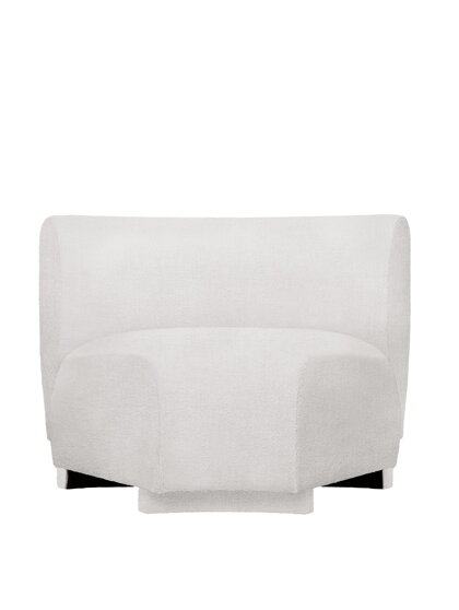 Modul Rico Bouclé Corner, úzky – off-white