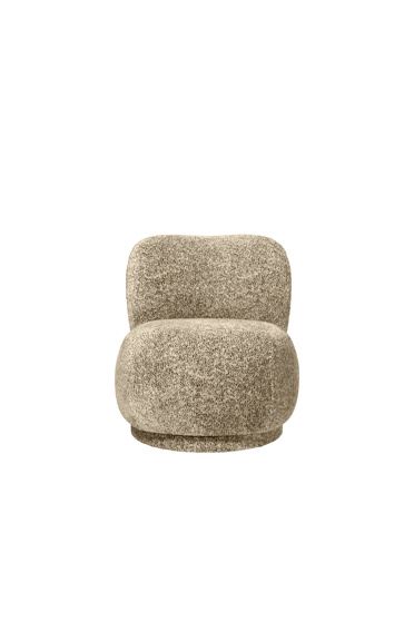 Kreslo Rico Piccolo Poppy Velvet – krémové/čierne
